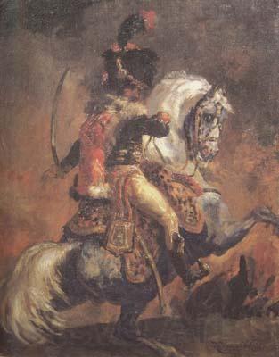 Theodore Gericault Chasseur of the Imperial Guard,Charging (mk10 Norge oil painting art